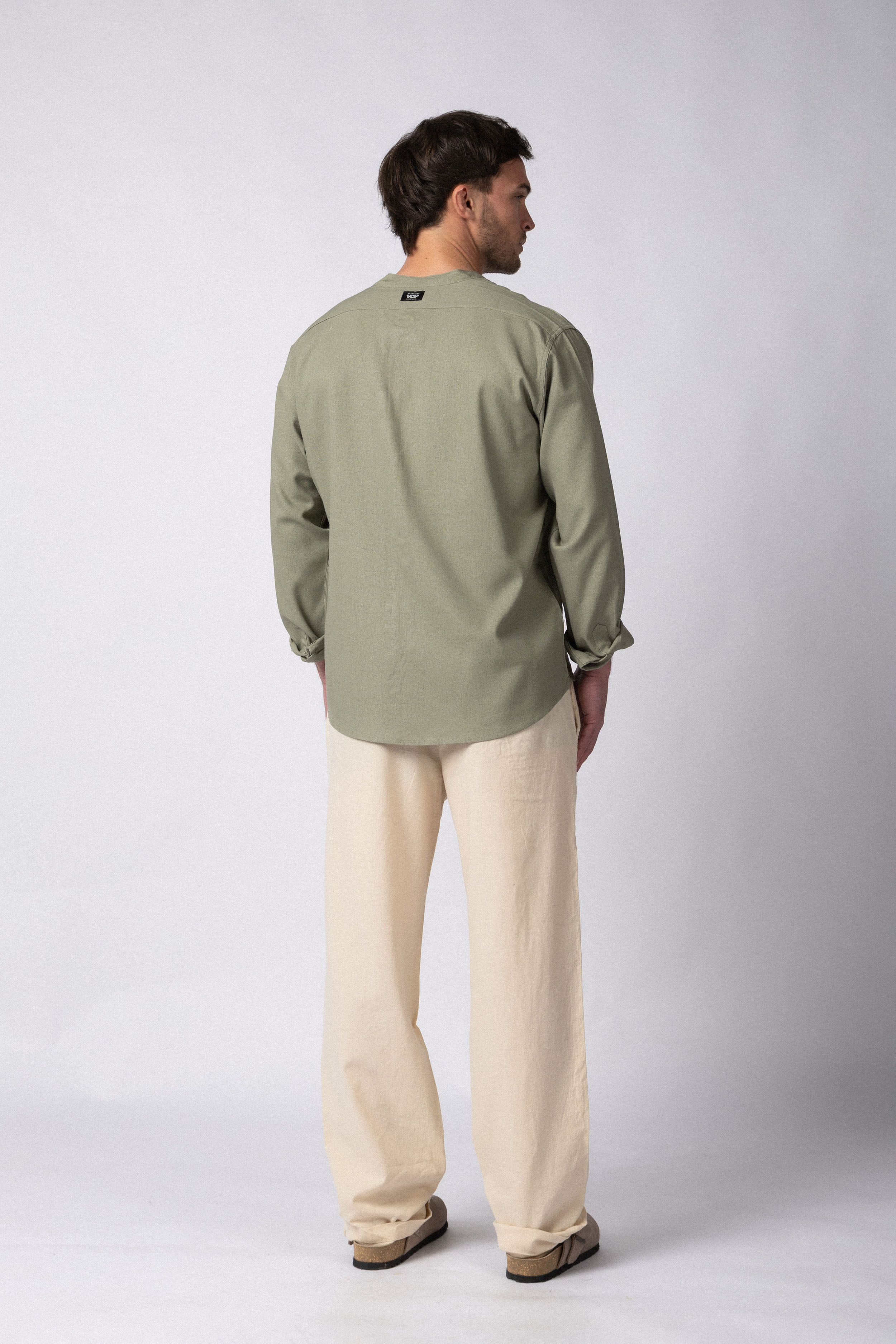 Camisa Manga Larga Mao Lino Deko Militar - Image 4